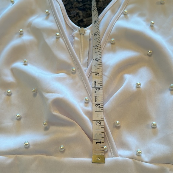 Pearl and white midi dress nwot - Picture 7 of 9